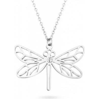 Biju Řetízek z chirurgické oceli+přívěsek, vážka 3001120