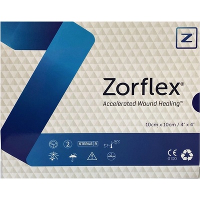 Zorflex krytie na rany s aktívnym uhlím 10 x 10 cm 10 ks