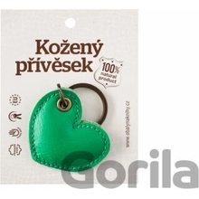Privesok na kľúče srdce zelené Macoli Hand Made