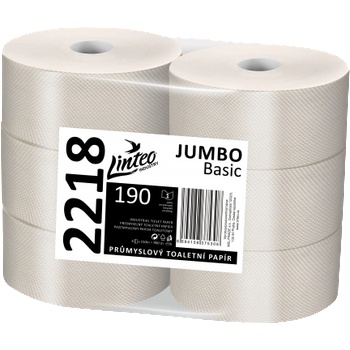 Linteo JUMBO BASIC 190 еднослойно сиво рециклирано, 150 м (6 бр. )