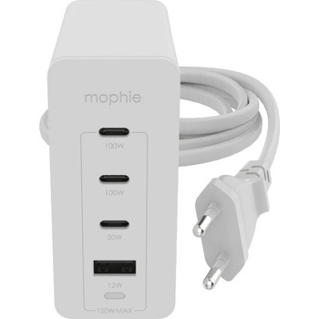 mophie 409909309 зарядно за мобилни устройства Ноутбук, Смартфон, Таблет Бяла Променлив ток (AC) Бързо зареждане На закрито (MPH056) (MPH056)