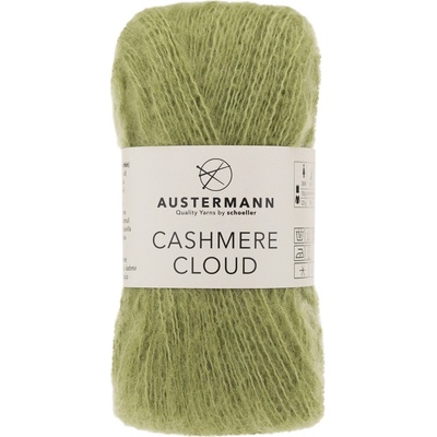 Austermann CASHMERE CLOUD - 46% vlna, 34% bavlna, 20% kašmír - Ručně pletací příze Barva: 10 - Laub