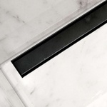 I-Drain Plano - Решетка от неръждаема стомана за душ канал от серията PRO, PVD покритие, дължина 120 см, черна IPRO1200MB (IPRO1200MB)