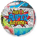 Flexmetal Фолиев Балон Super Birthday - COMIC (401597)