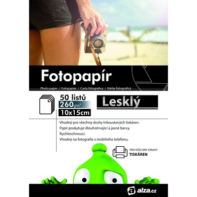 Alza Fotopapier 10 × 15 260 g lesklý