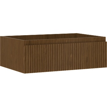 Mexen Rivel шкафче за баня под мивка 70 см, 1 чекмедже, оребрено, орех (91A20-07023-1-BF86)