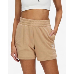 PUMA Classics Pintuck Shorts Brown - dress4less