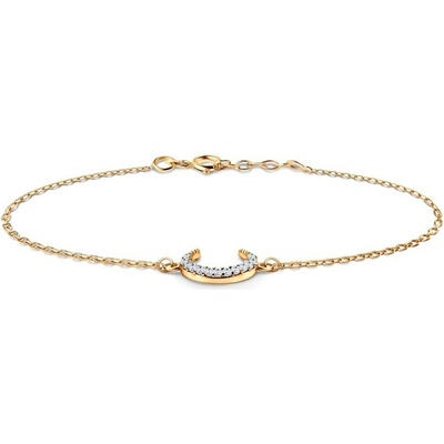 Savicki náramek žluté zlato zirkony B-B-B0296-00104-585-Z