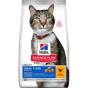 Hill's Hill s Science Plan Oral Health гранули за възрастни котки с пиле 1, 5 кг