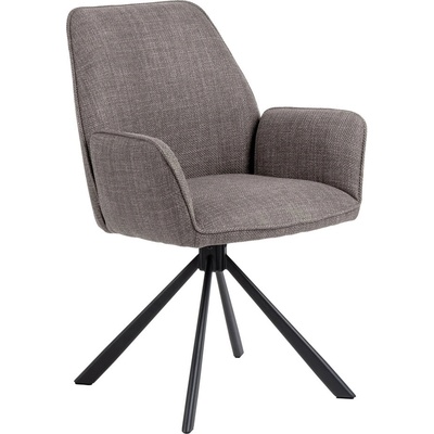 Actona Светлосиви тапицирани трапезни столове в комплект с подлакътници 2 бр. Glenda - Actona (0000107482)