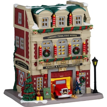 Svietiaci domček Lemax 45273 Požiarnici