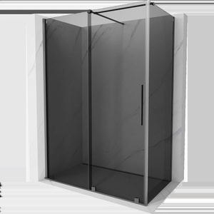 Mexen Velar плъзгаща се душ кабина 160 x 100 см, графит, gun metal - 871-160-100-41-95 (871-160-100-41-95)