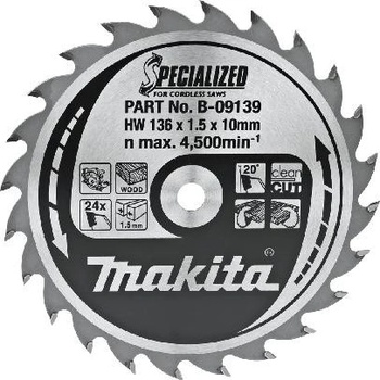 Makita B-09139 pilový kotouč 136x10 24 Z