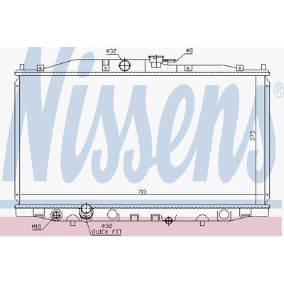 Chladič, chlazení motoru NISSENS 68604
