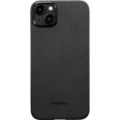 Púzdro Pitaka MagEZ 4 600D Case Twill iPhone 15 Plus čierne/sivé