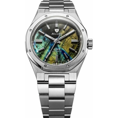 Nivada Grenchen F77 MK2 Labradorite 100 Years Stainless Steel Bracelet