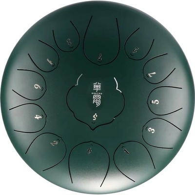 Tongue drum 12' 30cm 13 tónů C-dur Inkoustově zelená s příslušenstvím