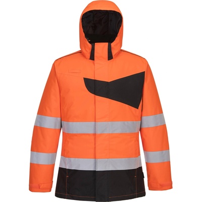 Portwest hi-vis pw261 / Зимно светлоотразително яке, водоустойчиво - hv оранжево/черно m (pw261obrm)