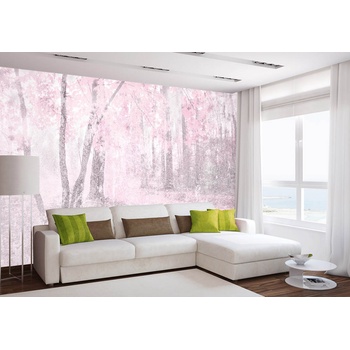 DIMEX ART s. r. o Флизелинов фототапет абстрактна розова гора 375 x 250 см