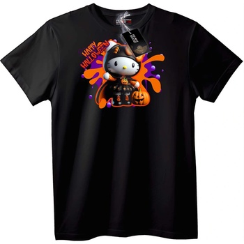 NOONEBRAND Тениска Halloween Hello Kitty - L, Black