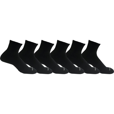 Firetrap Мъжки чорапи Firetrap 6Pk Qtr Sock Mens - Black