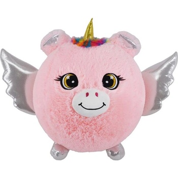 Image 1 of Надуваем плюшен приятел - Розов еднорог 23см