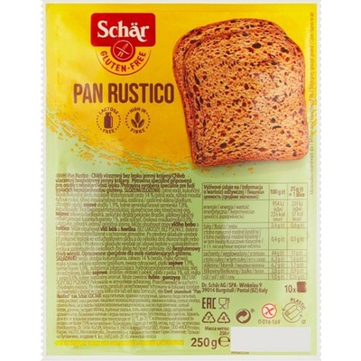 Schär Pan Rustico bez lepku krájený Chléb vícezrnný 250 g – Zboží Dáma