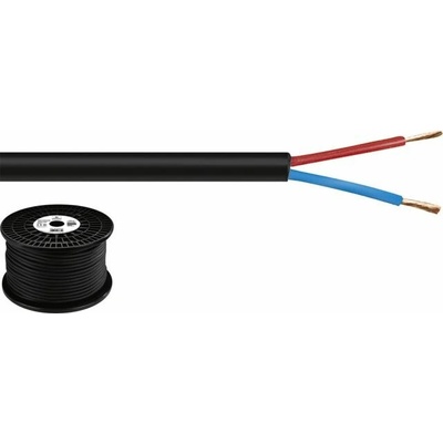 Monacor SPC-525/SW, OFC, 2× 2,5 mm² 100 m, čierny