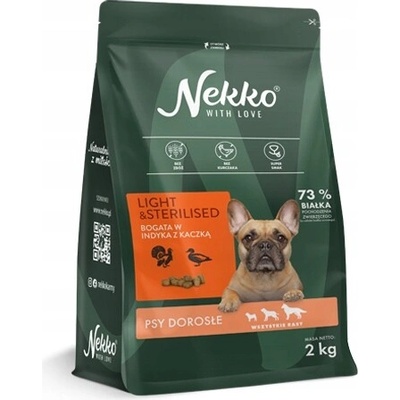 Nekko Light & Sterilized Morčacie a kačica 2 kg