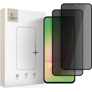 Tech-Protect Затъмняващ Протектор за Samsung A56, Tech-Protect Privacy Spy+ Glass 2бр. , Черен (5906302362073)