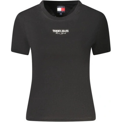 Tommy Hilfiger T Shirt Maniche Corte Donna Nero Černá
