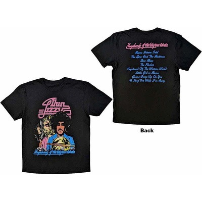 Thin Lizzy Unisex T-shirt Vagabonds Of The Western World Tracklist back Print