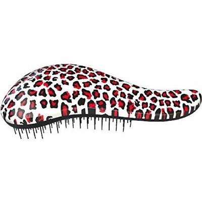 Detangler Leopard Pink rozčesávacia kefa na vlasy s rukoväťou