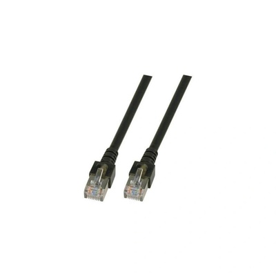 EFB-Elektronik RJ45 Patchkabel SF/UTP, Cat. 5e, PVC, CCA, 0, 5m, schwarz (K5456.0, 5) (K5456.0,5)