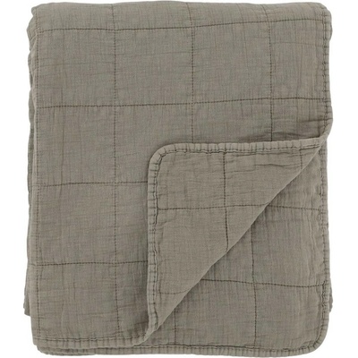 Chic Antique Zelený prehoz s opraným vzhľadom Aix Vintage Quilt 130 x 180 cm
