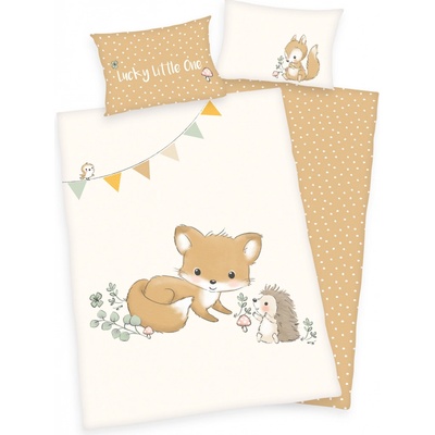 Herding bavlněné povlečení 100 x 135 cm krémově béžové – Zboží Dáma