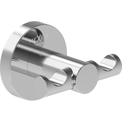 Mexen Ovio двойна кука за кърпи, хром - 70A19512-00 (70A19512-00)