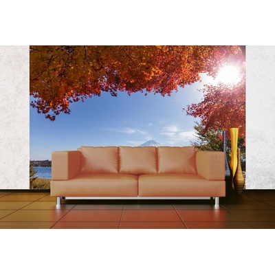 DIMEX ART Самозалепваща се флизелинова фототапета планината фуджи 375 x 250 см