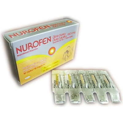 Nurofen pre deti čapíky 60 mg sup.10 x 60 mg