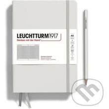 Leuchtturm1917 Zápisník Light Grey Medium A5 čtverečkovaný