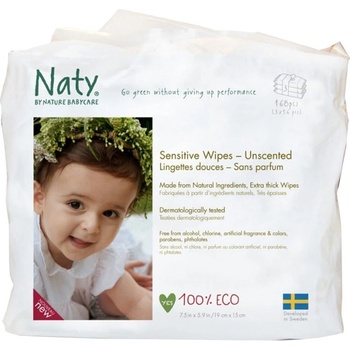 Naty Nature Babycare dětské vlhčené ubrousky 3 x 56 ks