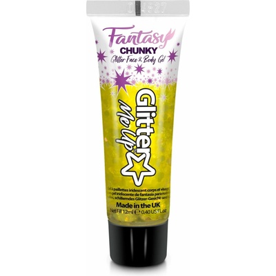 Fantasy Iridescent Chunky Glitter Gels Paint Glow 12 ml