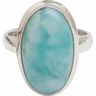 Nefertitis Larimar prsten stříbro LOT466