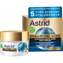 Astrid Hyaluronic Gold nočný krém SPF 10 50 ml