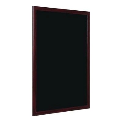 VICTORIA Informačná tabuľa popisovateľná kriedou, čierna, rám čerešňovej farby, 45 x 60 cm