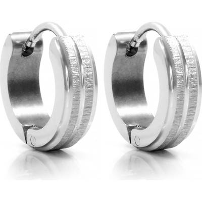 BRUNOshop.cz Náušnice kroužky s pískováním S2701