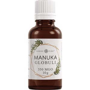 Nordic Pure Мед от манука на гранули - мощна антибактериална защита, 550 MGO, 10 g (NP-ManukaG-10g NVS)