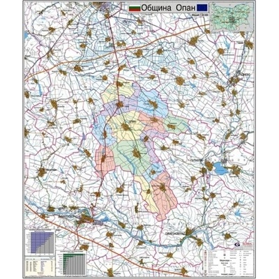 Mapmedia Карта на община Опан