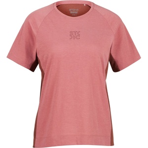 Stoic Дамска фланелка с къс ръкав за колоездене Stoic Women's PerformanceMerino LofsdalenSt. MTB S/S Cycling jersey - Faded Rose / Timber Red - размер XL (156-2841-0115)