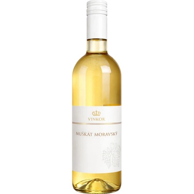 Vinkor Muškát moravský 2023 11% 0,75 l (čistá fľaša)